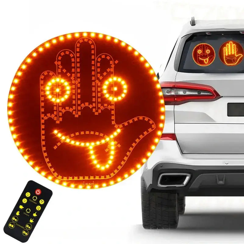 Placa-LED-de-Expressao-Gestual-Automotiva-Paraiso-Tuning